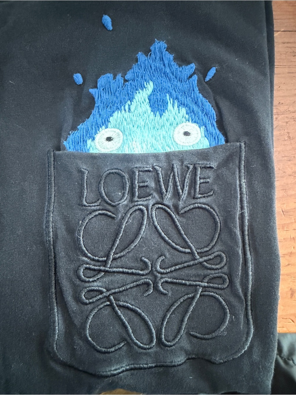 Loewe x Studio Ghibli Howl's Moving Castle Calcifer Pocket Tee L